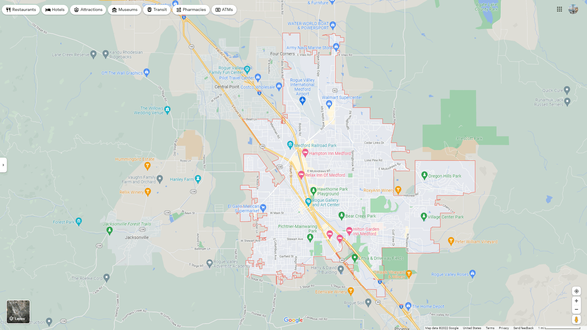 Medford map